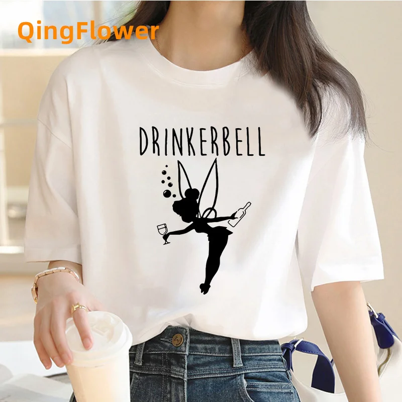 Maglietta Tinkerbell Donna Anime Streetwear Designer Top Girl Anime Comic Manga Abbigliamento