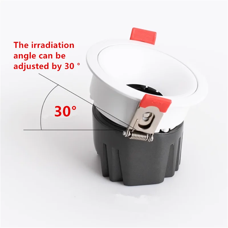 Description Picture 5 of itemDimmable Recessed LED Downlights Anti-Glare 9W12W15W18W20W25W30W36W COB Ceiling Light Spotlight 30° rotating AC110/220V CIR98