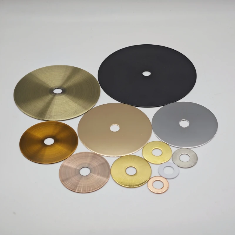 Lighting circular gasket metal iron sheet element sheet 10mm hole hardware decorative lighting accessories diy lighting accessories