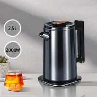 Bouilloire électrique domestique transfrontalière 2,5 l, petit appareil, bouilloire à eau bouillante rapide, acier inoxydable de grande capacité 2000 W 1