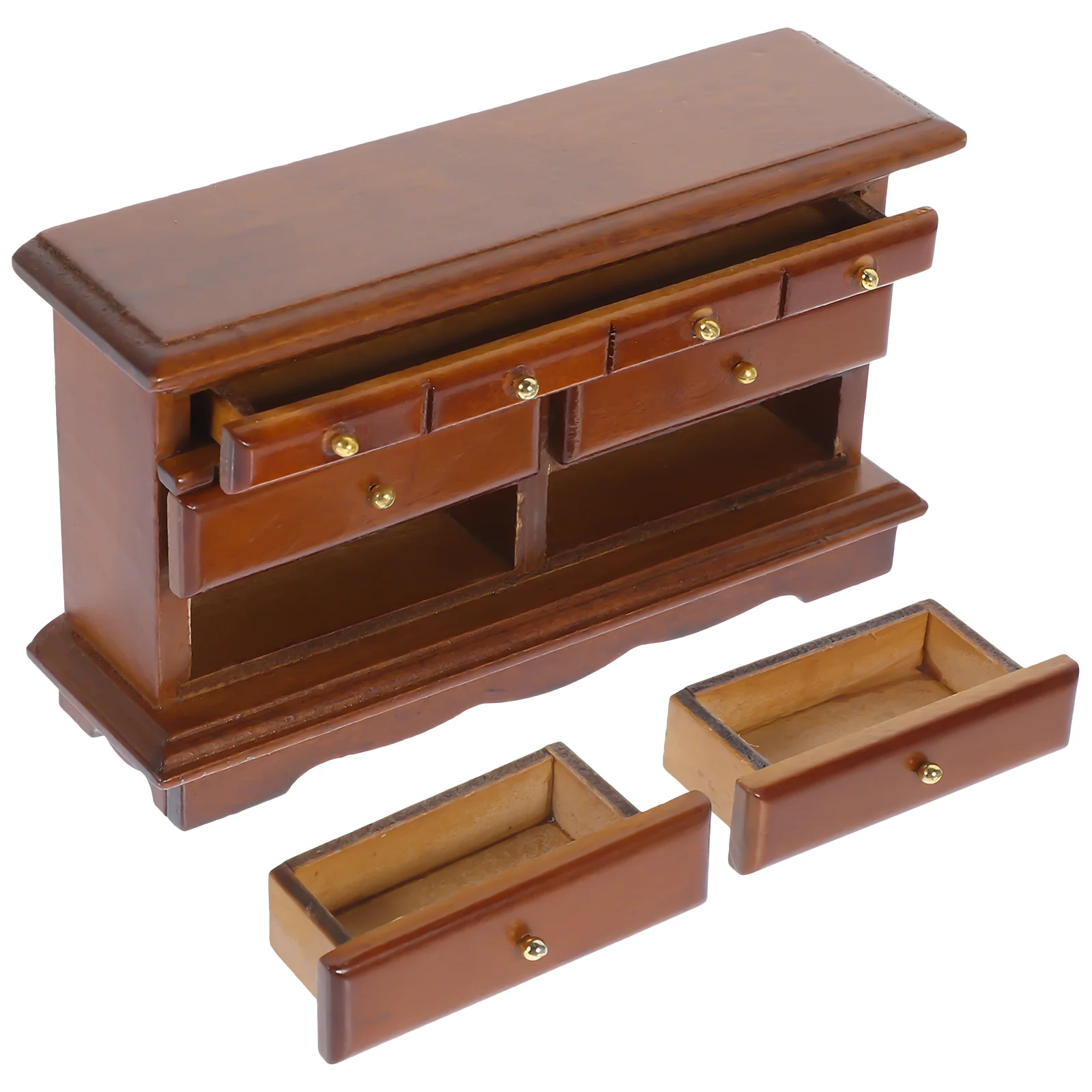 

Деревянная модель шкафа, украшение, мини-мебель для дома, прикроватный столик, модель украшения