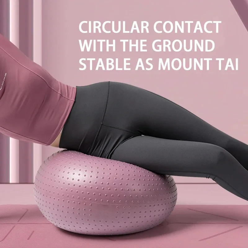 New Yoga Ball Exercise Fitness Pilates Donut Balance Fitness Ball Sports Training Home Gymnastics Gym Thickening Anti-explosion