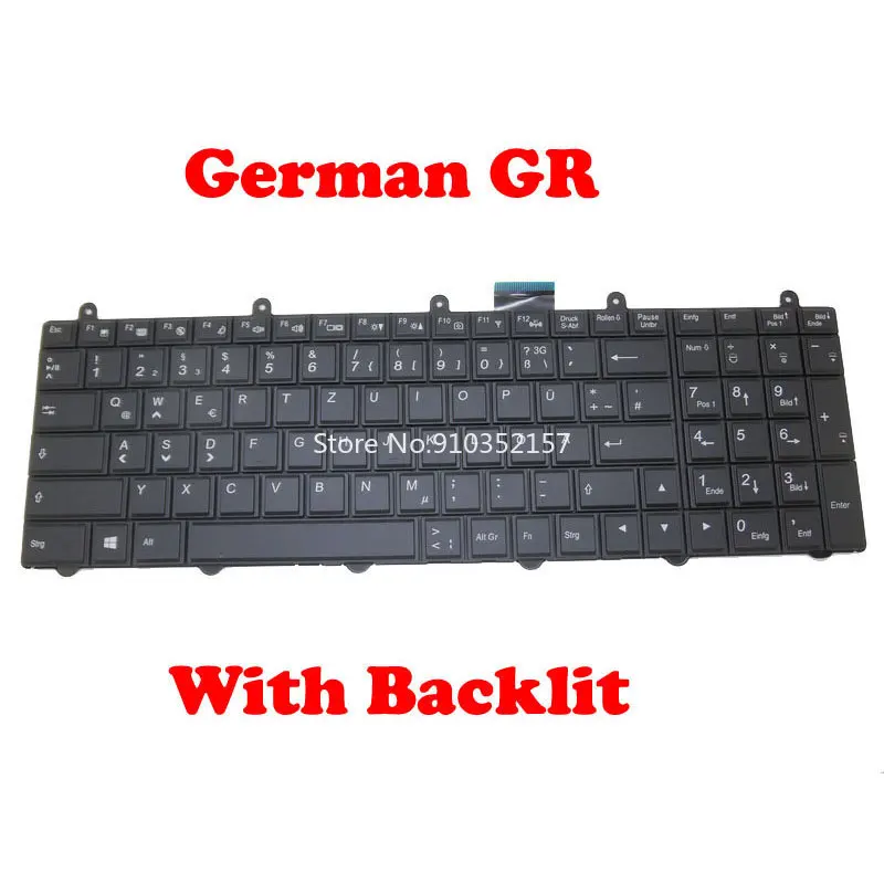 Teclado para Clevo br dm P157sm 680-p17s00103 V132150bk3 Bélgica be 690-p170240-3 V132150bk3 Alemão gr