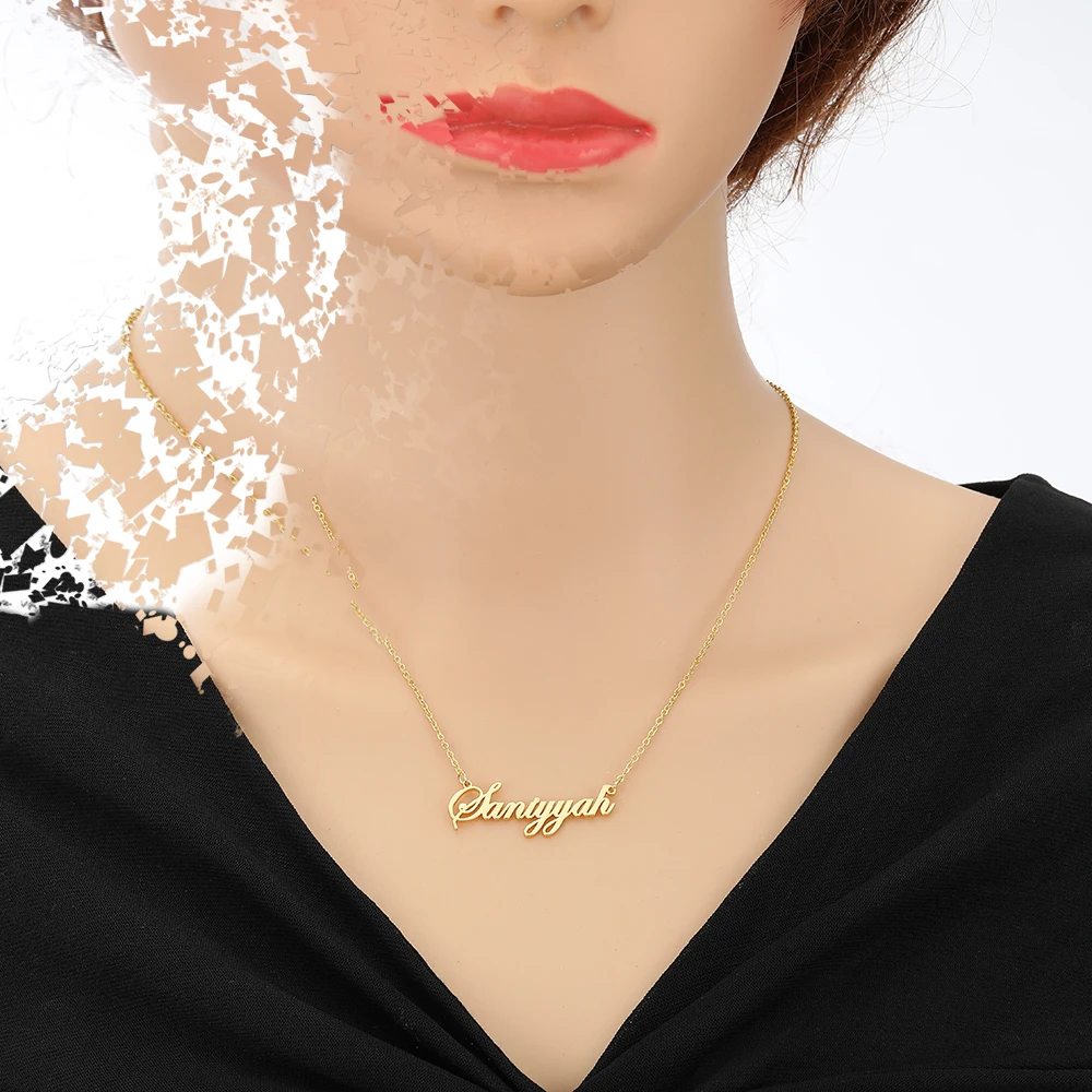 Doremi Personalized Name Stainless Steel Necklace Font Customized Initial Letter Nameplate Necklace Custom Jewelry Girl Women S99E65487078C4Ee294002042Bae0Aa3Ct