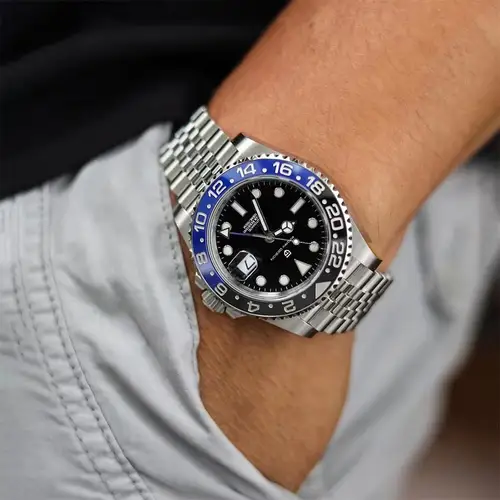 PAGANI DESIGN 40MM Men Mechanical Wristwatch Stainless Steel GMT Watch Top Brand Sapphire Glass Waterproof Automatic Watches Men - Image 4