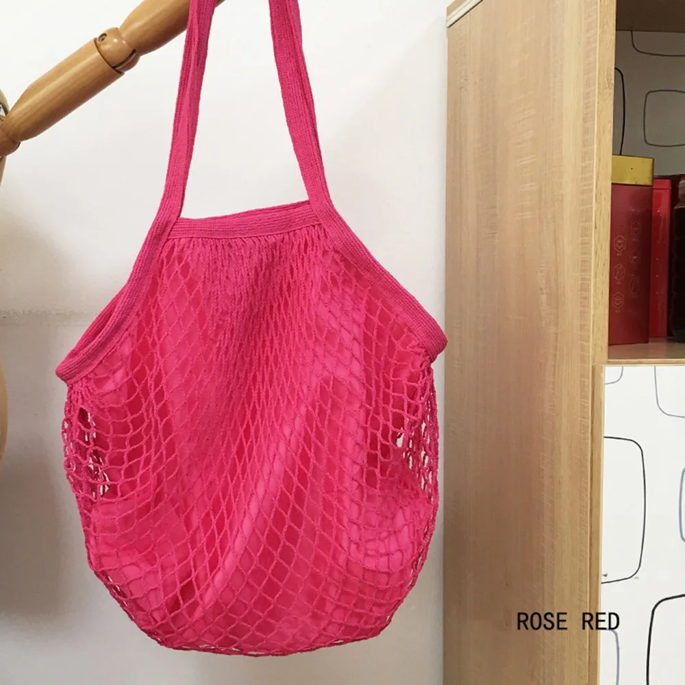 Eco-Friendly Reusable Cotton Tote Bag with Breathable Mesh Design