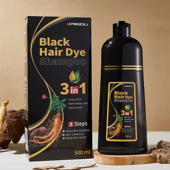 Shampoo Colorante 3in1 Meidu, Facile da Usare, Idratante e Salutare per la Cura dei Capelli, Crea un Colore Naturale, Tintura Rapida per Uomini e Donne