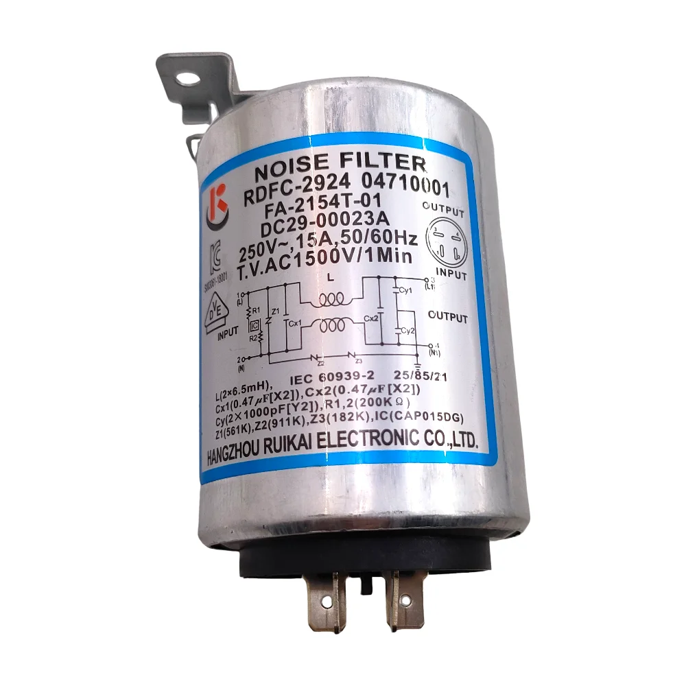 new for Samsung washing machine capacitor filter DC29-00015G RDFC