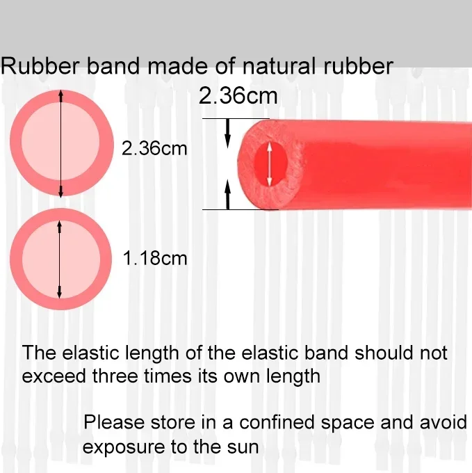 Shoot slingshot accessories Elastic Card Ball Rubber Band Hunting Slingshot Accessories Outdoor Game Pull Belt Fast Rebound Great Power