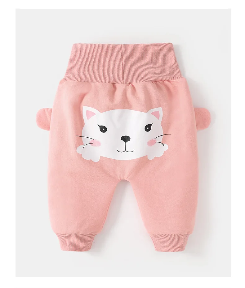 Description Picture 5 of itemInfant Baby Girls Pp Pants Ins Autumn Cotton Cartoon Printed 0-4Y Girls Sport Pants High Waist Colorful Toddler Girls Sweatpants