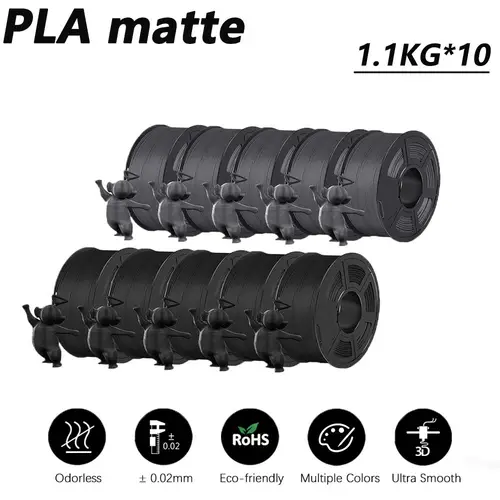 JAYO 3D Printer PLA/PLA Meta/PETG/PLA PLUS/PLA Matte Filament 1.75mm 9/10 Rolls 3D Printing Materials for 3D Printer&3D Pen - Image 10