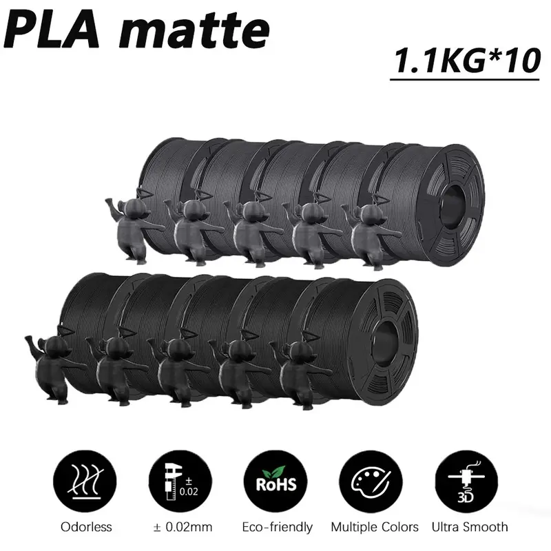 JAYO 3D Printer PLA/PLA Meta/PETG/PLA PLUS/PLA Matte Filament 1.75mm 9/10 Rolls 3D Printing Materials for 3D Printer&3D Pen - Image 10