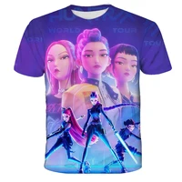 ￼   تي شيرت kpop Witch Hunter Group للبضائع رومي ميلا زوي بأكمام قصيرة تي شيرت صيفي غير رسمي للأولاد والبنات والأطفال 2