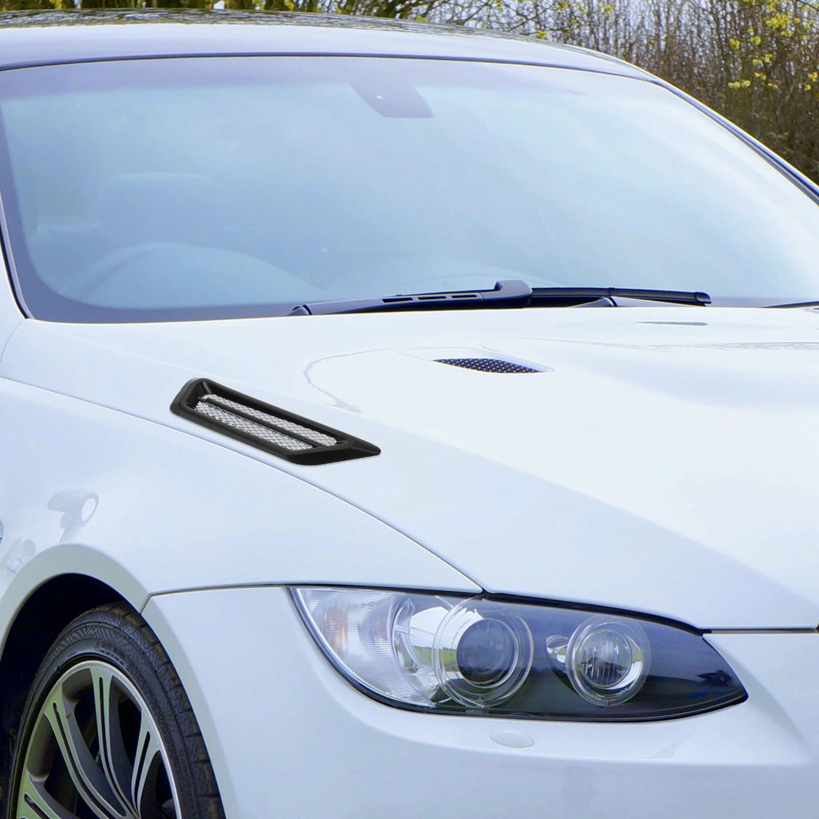 자동차 장식 시뮬레이션 공기 배출구 측면 벤트 데칼 플로우, 자동차 액세서리 스티커 장식, 소모품 접착제