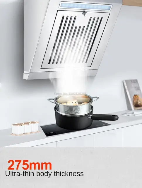 Mini hotte aspirante latérale, 230W, panneau en acier inoxydable,  ventilateur domestique, 380mm, accès à la cuisine - AliExpress