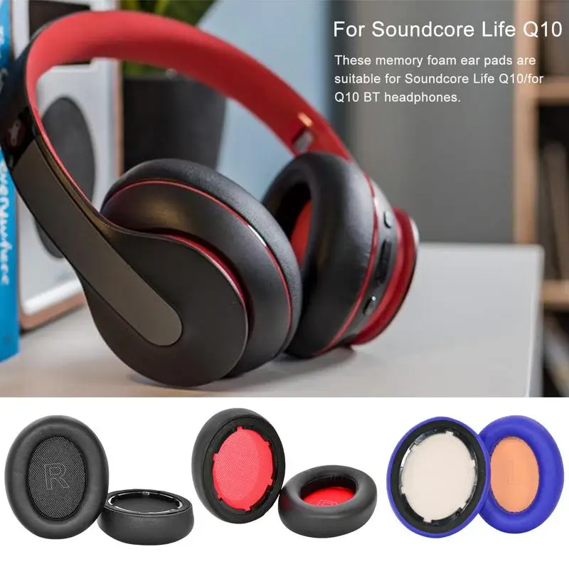 Soundcore life отзывы. Сменные амбушюры для наушников Anker SOUNDCORE Life q10. SOUNDCORE Life Tune амбушюры. Чехол для наушников SOUNDCORE q10. Наушники полноразмерные Bluetooth SOUNDCORE Life q30 Pink.