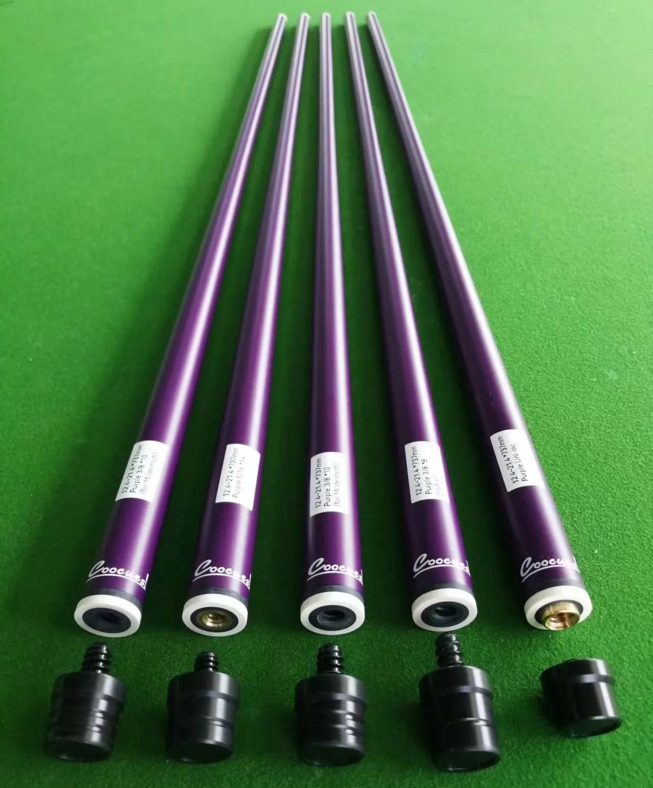 ビリヤードキュー - Pool Cue - Purple Core Wood, Piano Paint