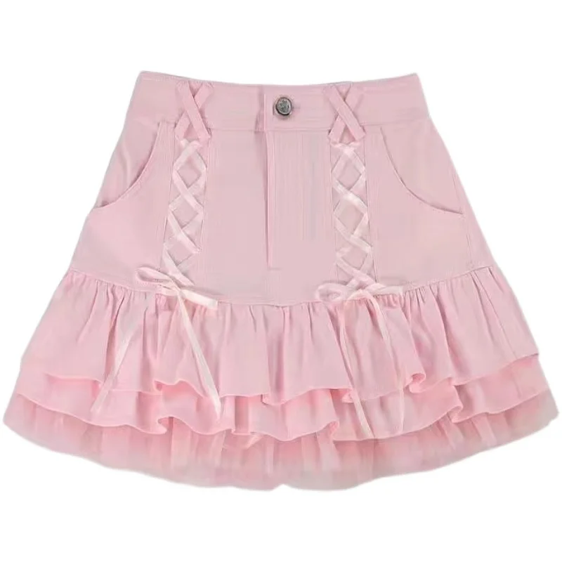 Japanese Kawaii Mini Skirt Women Summer Casual Designer Elegant Lolita ...