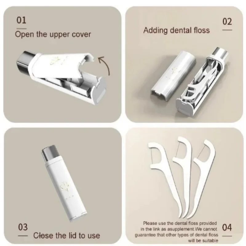 Dental Floss Storage Box 1pc Portable Automatic