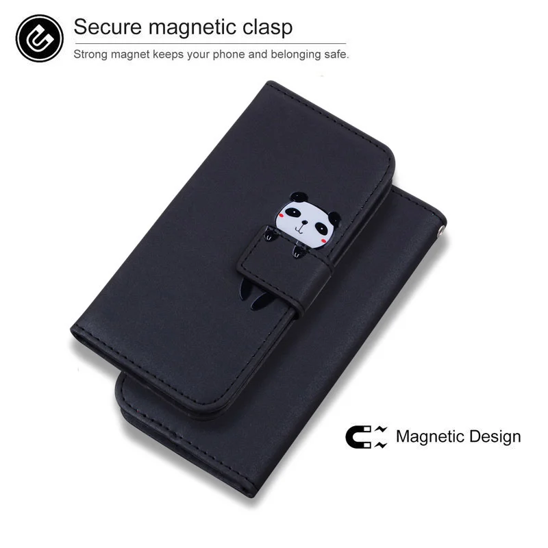 Custodia A Libro Per Xiaomi Redmi Note 9 Pro - Con Porta Tessere E Chiusura Magnetica - Design Panda - 4