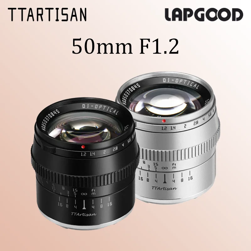 TTArtisan 50mm F1.2 APS-C 수동 초점 렌즈 ( E, 후지필름 X, ..