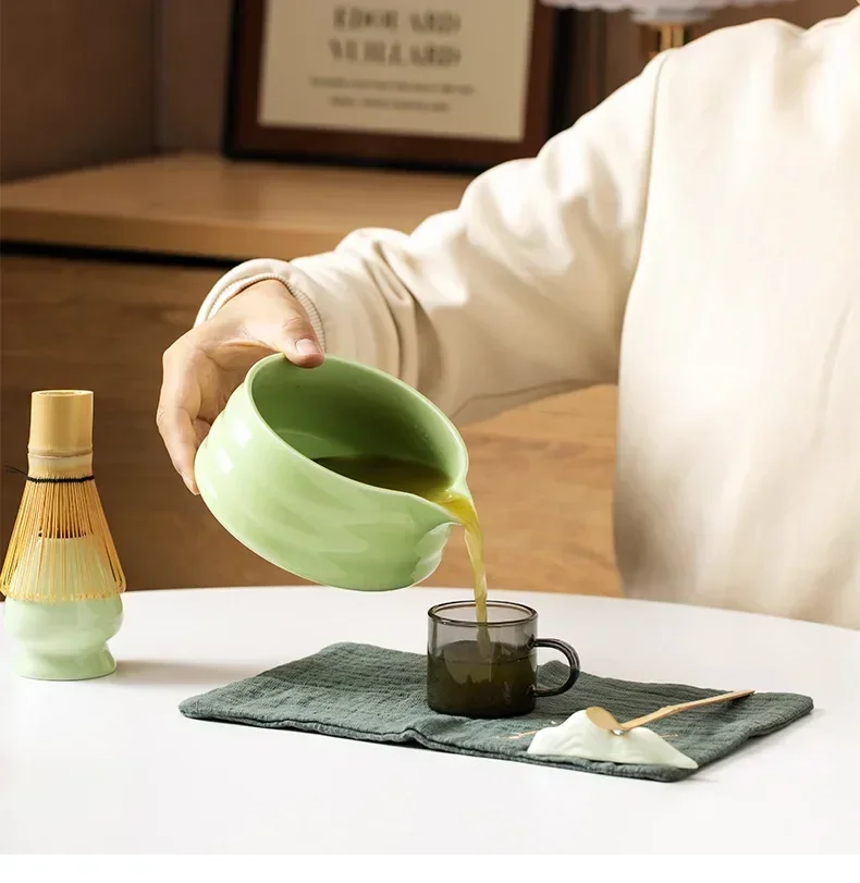 Japanese Matcha Teaware Set Safe Bamboo Whisk Teaspoon Ceramic Bowl Tea Sets Traditional DIY Matcha Tea-making Tools Accessories matcha tea set,matcha tea tools,tea set