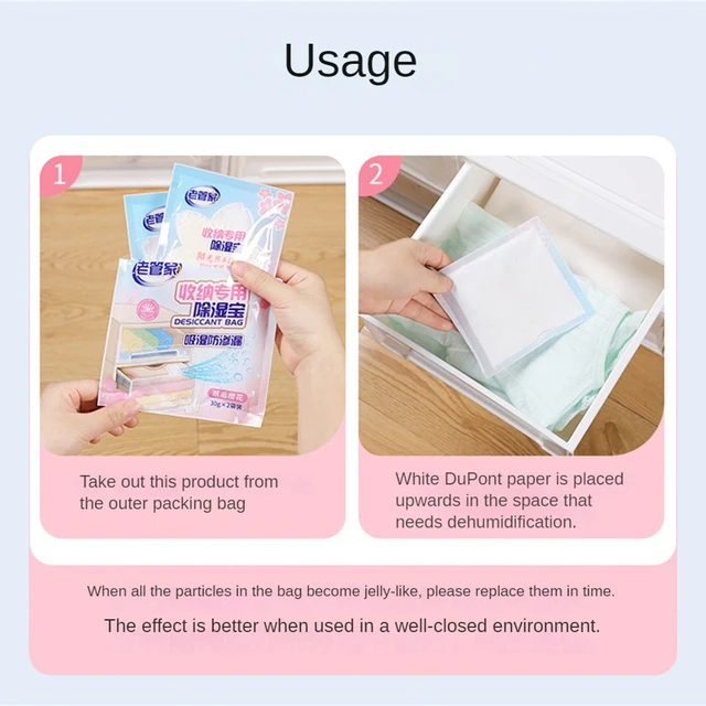 Biztonságos, Párhuzamos Háztartás A Szekrény Szárító Ügynöke Kis Háztartási Penészgátló Termékek Nedvességtáska Új - Image 3