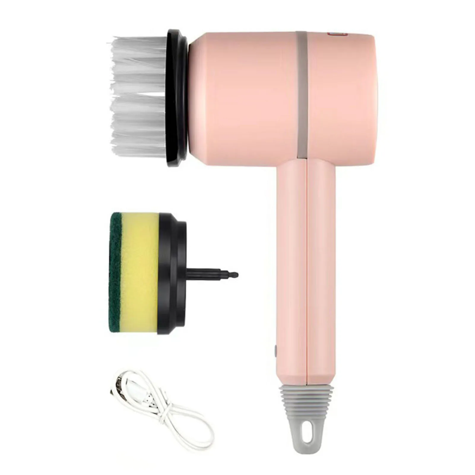 

Hassle free Cleaning Solution Cordless Electric Cleaning Brush with 6 Functional Brush Heads Ergonomic Grip USB Rechargeable