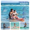 Inflatable Stand Up Paddle Board for fishing yoga fitness family fun; PVC material; blue; 106 with non-slip deck and complete a