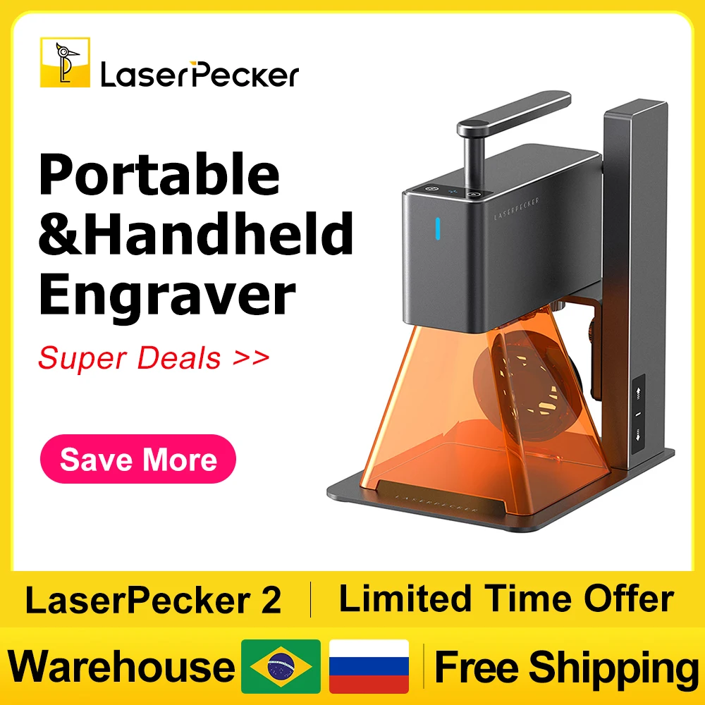 LaserPecker 2 450nm Portable Laser Engraver 600mm/s Super Fast Engraving  High Accuracy Phone and PC Laser Engraving Machine - AliExpress