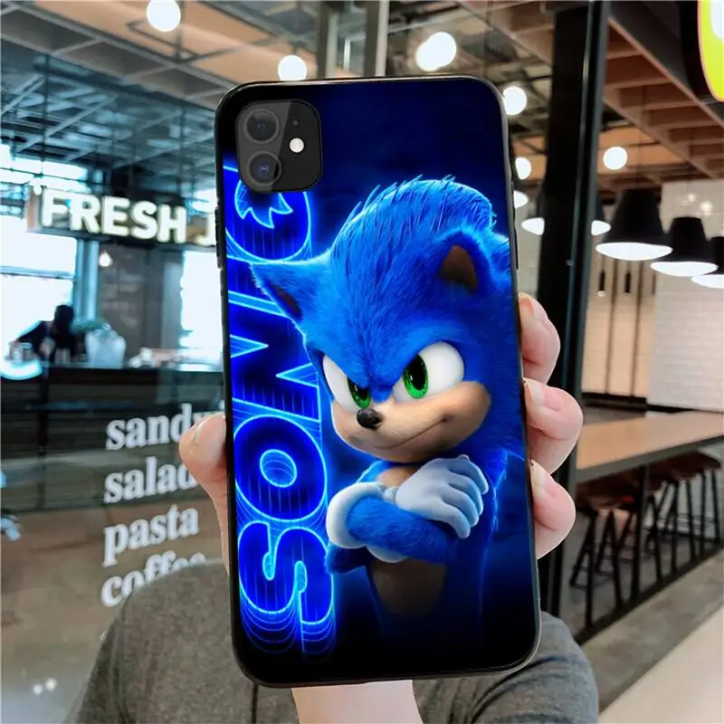 Anime Cartoon Sonic The Hedgehog Phone Case For iphone 13 12 11 Pro Max Mini XS Max 8 7 6 6S Plus X 5S SE 2020 XR cover phone cases for iphone xr