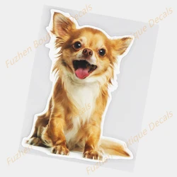 Fuzhen – autocollant de voiture en vinyle, accessoires extérieurs, décoration de pare brise arrière de chien mignon, Animal drôle, Boutique 
