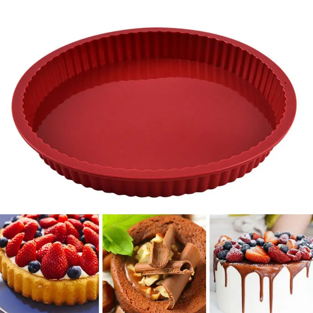 

Non-stick Cake Pan Versatile Non-stick Silicone Baking Pan for Round Cakes Heat-resistant Pastry Mold for Home Kitchen Easy