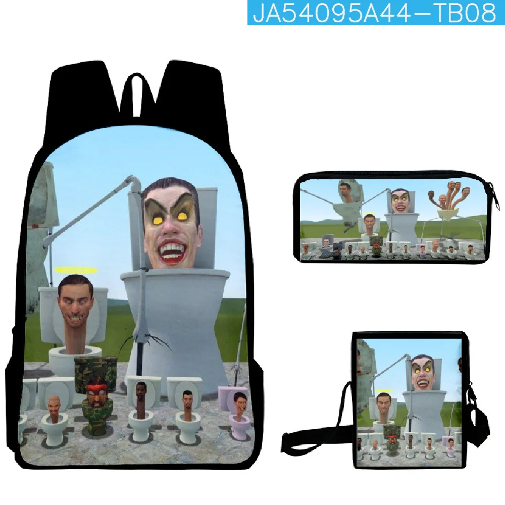 

Skibidi Toilet Backpack Shoulder Bag Skibidi Toilet Pencilcase Set Camcorderman Camera Man Speaker Tv Man Cameraman Boss Bag