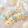 100pcs Gold Seashell Starfish Nail Charms Metal Rivets Accessories Nail Art Decorations 3D Mixed Shell Star Manicure Studs Part 5