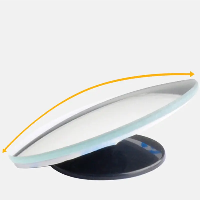 Blind Spot Mirror 2 X Round Blind Spot Mirror HD Glass Frameless Convex Rear View 360&deg; Stick On Car Mounted Borderless small Circular Mirror