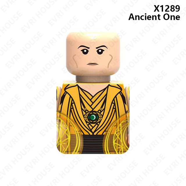 Superhero Strange Multiverse Action Figures Scarlet Witch Mordo Wong Mini Bricks Disney Building Blocks Toys for Children X1289