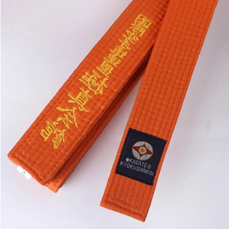 Orange ranking karate belt sold by 100 Spartans