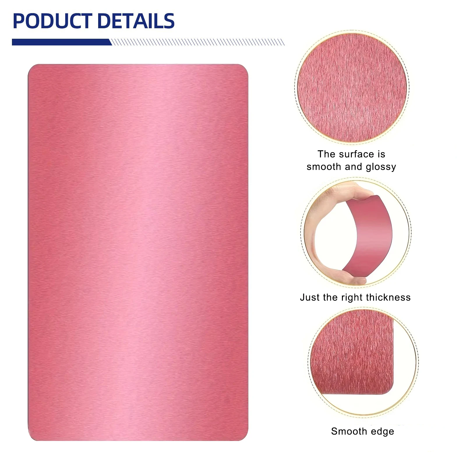 50개/세트 알루미늄 금속 명함 DIY 각인 카드 가정 사무용품 알루미늄 블랭크 레이저 각인용 블랭크