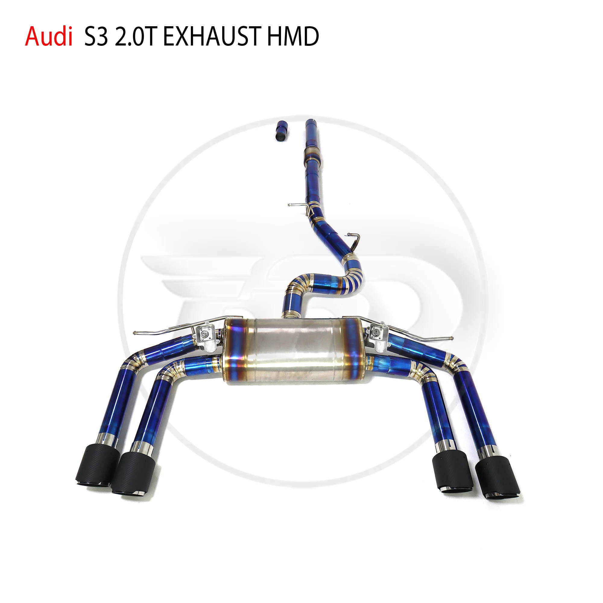 

HMD Titanium Alloy Exhaust System Performance Catback For Audi S3 2.0T Valve Muffler OEM Control