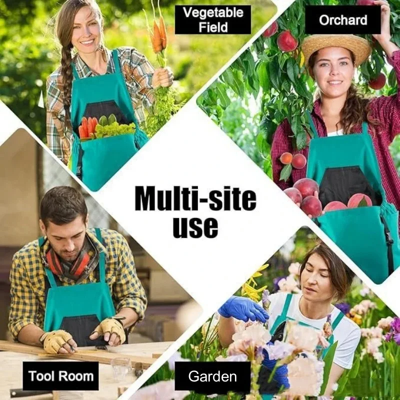 Outdoor Garden Orchard Bag Portable Fruit Picking Tool Cotton Linen Fabric Handbag for Garden Greenhouse Apron 4