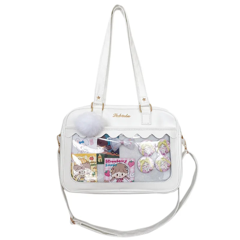 バッグ uou cute bag Japanese Kawaii Shoulder Bag For Women PU Leather Itabag