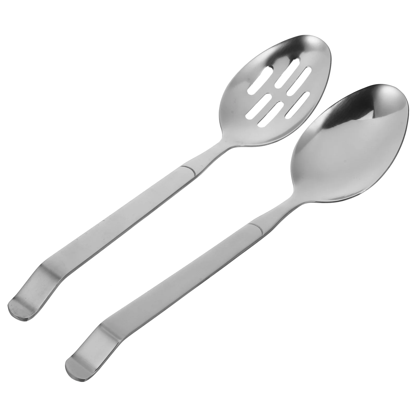 Plate Stainless Steel Spoon Serving Utensils Portable Slotted Spoons Plain Cutlery