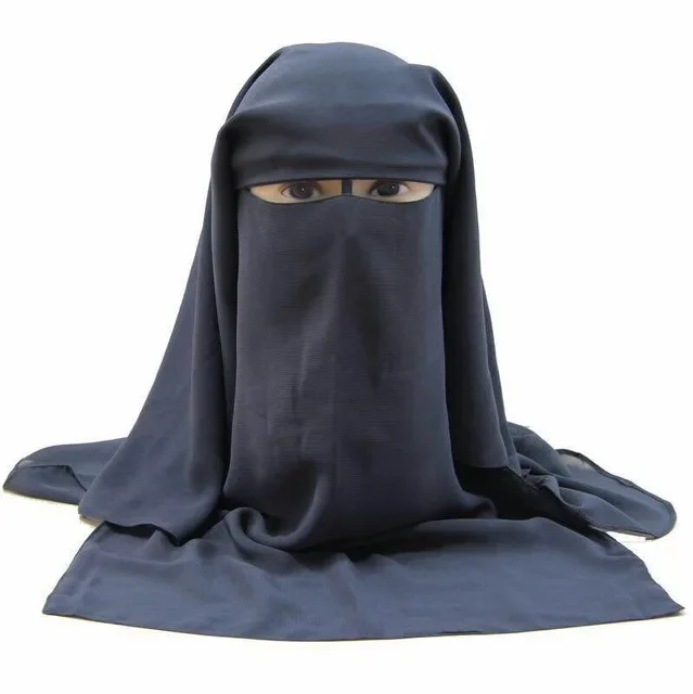Niqab Muslim Hijab Face Cover Arab Prayer Hats Burqa 3 Layers Kippah Veil High Quality