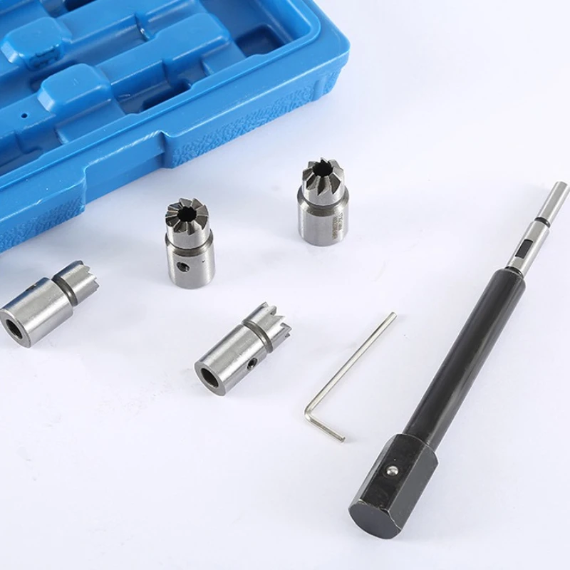 Clean Kit Auto Repair Tool Automotive Accessories Universal Car Diesel Injector Seat Cutter Set Oil Nozzle Reamer Carbon