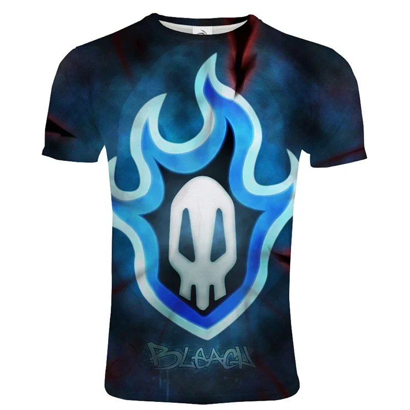 2024 Anime Bleach 3D Printed T-shirt Men Women Casual O-Neck Short Sleeve Streetwear Fashion Harajuku Hip Hop Tee Tops