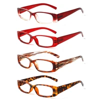 CLASAGA Reading Glasses for Women Red Fashion Wide-Legged Prescription Glasses HD High Quality Anti-Blue Light Diopter Glasses 1