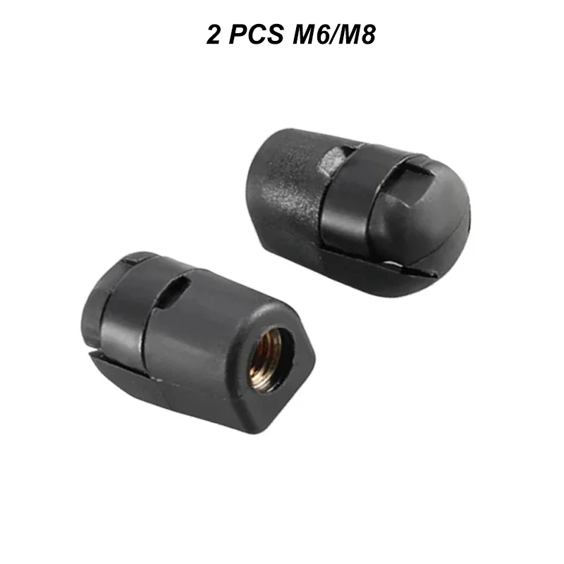 Car Gas Spring Lift Supports Damper Replacement Fixed End Fitting Connectors Ball Sockets Eyelets M6/M8 Female Accessories 2Pcs