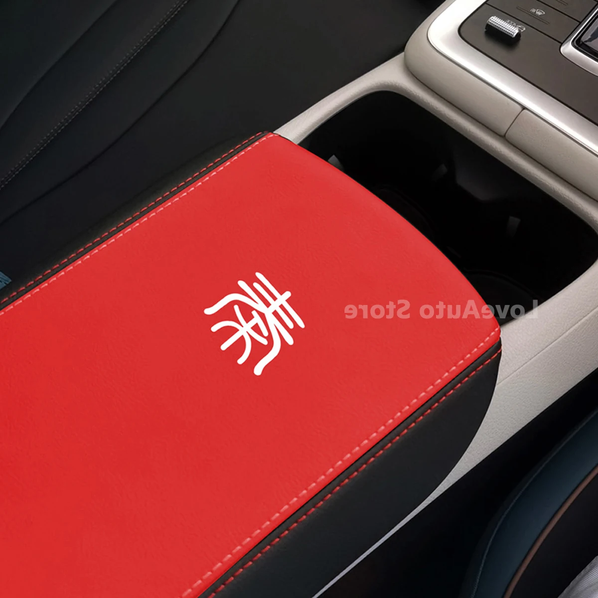 

For BYD Qin DMI EV 2021 2022 Car Central Armrest Organizer Storage Box Leather Case Cover Protective Pad Accessories