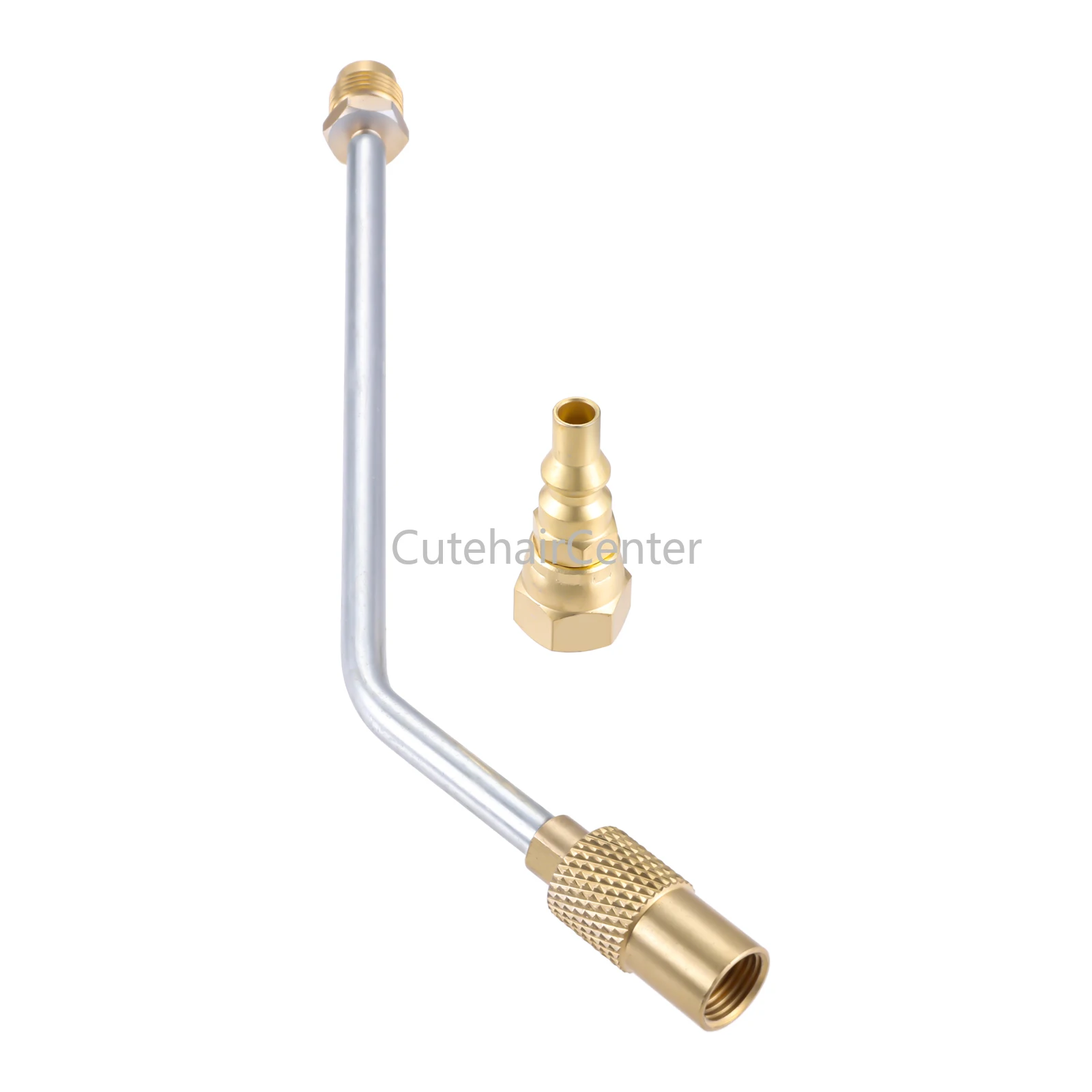 1set 10" Extension Propane 135&deg; Elbow Safety Pipe Adapter Connection +1/4" Quick Connect Plug for Blackstone 17" & 22" Griddle